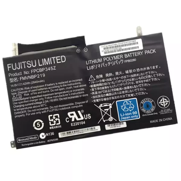 Original laptop battery for FUJITSU lifebook UH572