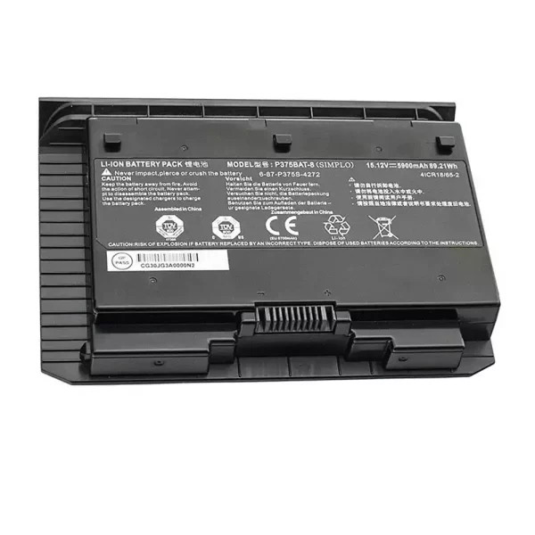 Original laptop battery for CLEVO 6-87-P375S-427,6-87-P375S-4271