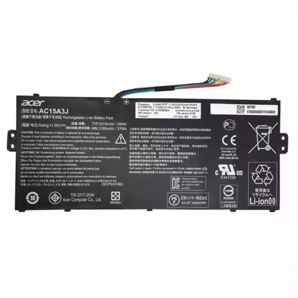 Original laptop battery for ACER AC15A3J