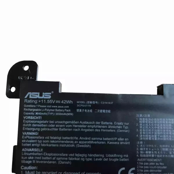 Original laptop battery for ASUS C31N1637 - Image 3