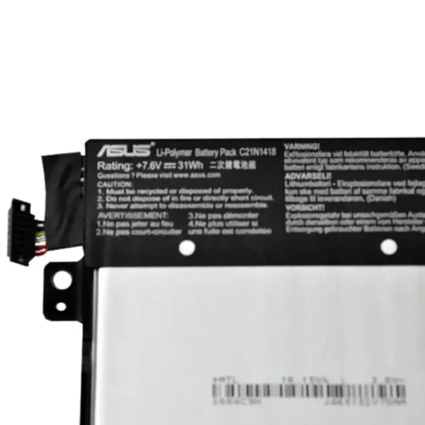 Original laptop battery for ASUS C21N1418 - Image 3