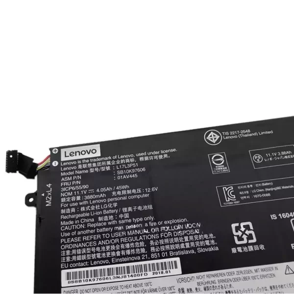 Original laptop battery for  Lenovo L17C3P51,L17C3P52 - Image 3