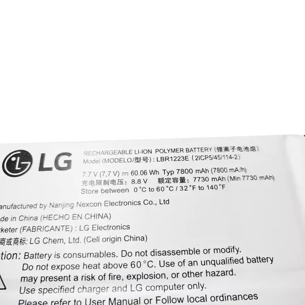 Original laptop battery for  LG LBR1223E - Image 3