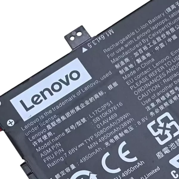 Original laptop battery for  LENOVO L17C2P51,L17S2P51 - Image 3