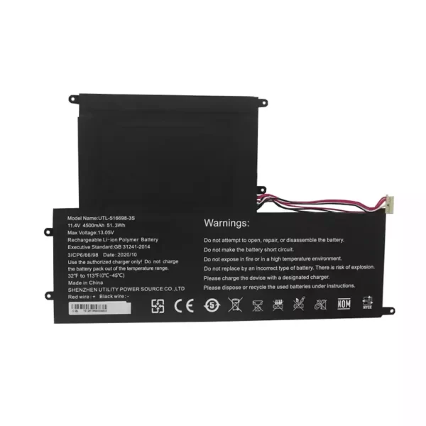 Original laptop battery for UTL-516698-3S