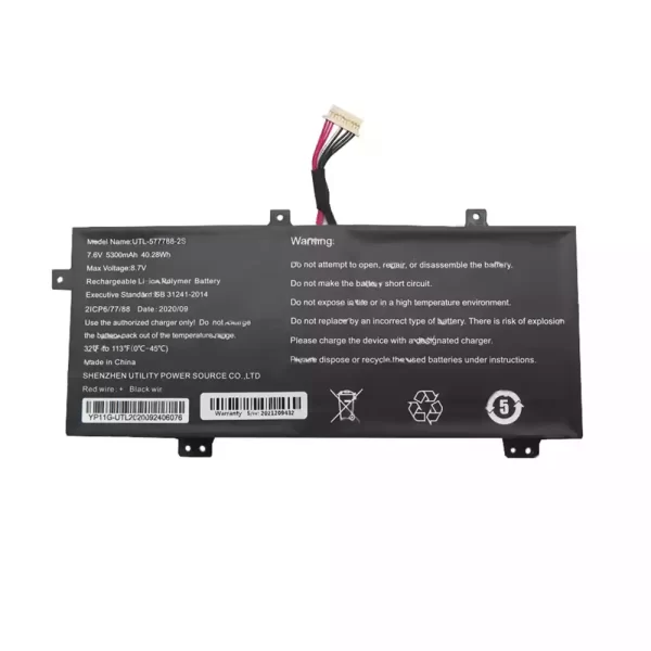 Original laptop battery for UTL-577788-2S