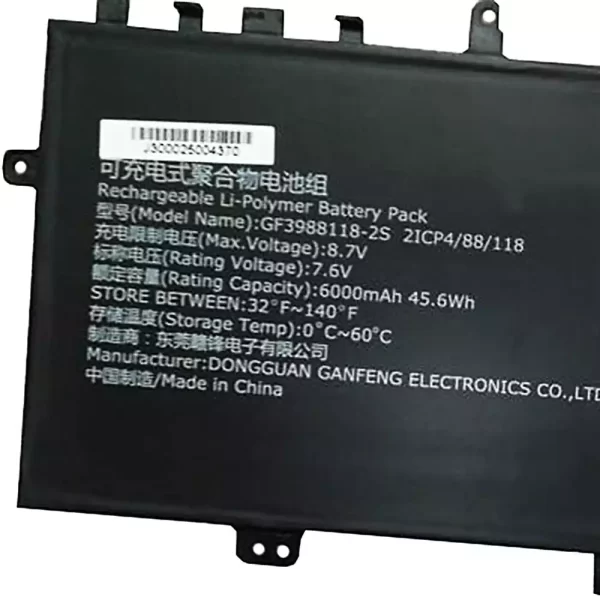 Original laptop battery for GF3988118-2S - Image 2