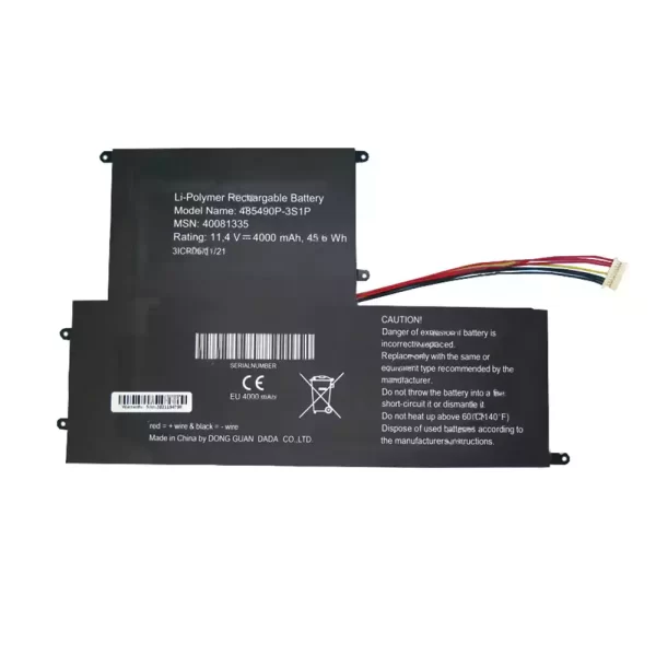 Original laptop battery for 485490P-3S1P 40081335 EVOO EVC156-1BK EVC156-2BK