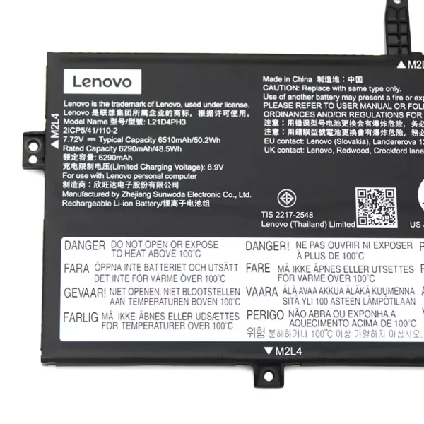 Original laptop battery for LENOVO L21C4PH3 L21D4PH3 L21L4PH3 - Image 3