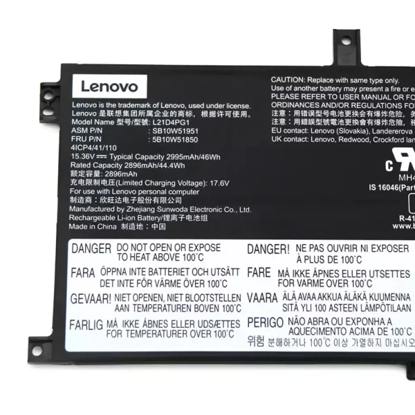 Original laptop battery for LENOVO L21C4PG1 L21D4PG1 L21L4PG1 - Image 3