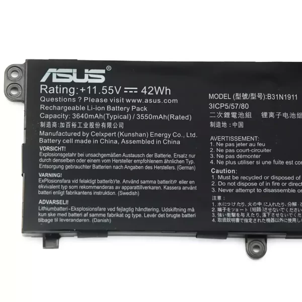 Original laptop battery for ASUS ADOL 14FQC TP470EZ TP470EA TM420IA M413DA - Image 3