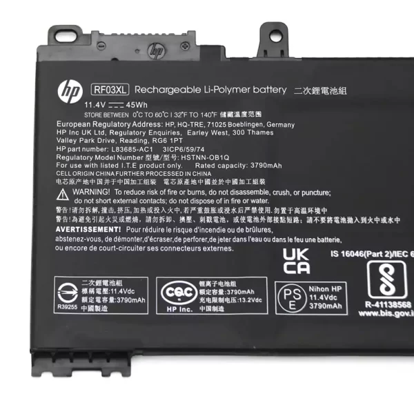 Original laptop battery for HP RF03XL - Image 3