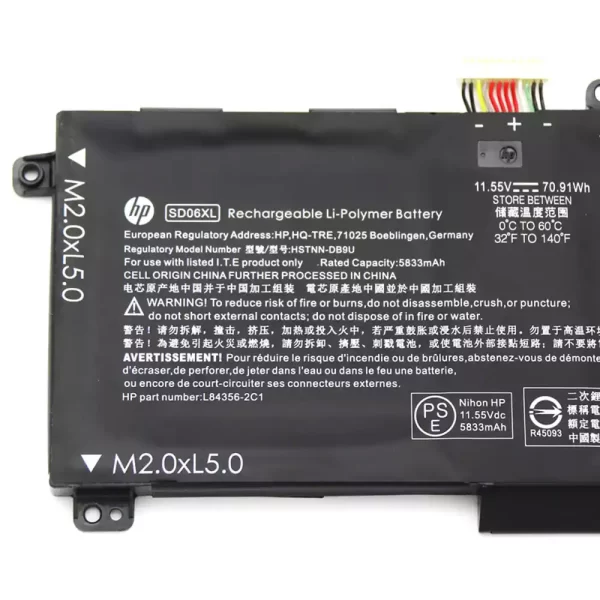 Original laptop battery for HP TPN-Q236 TPN-Q238, HSTNN-DB9U L84392-005 84356-2C1 - Image 3