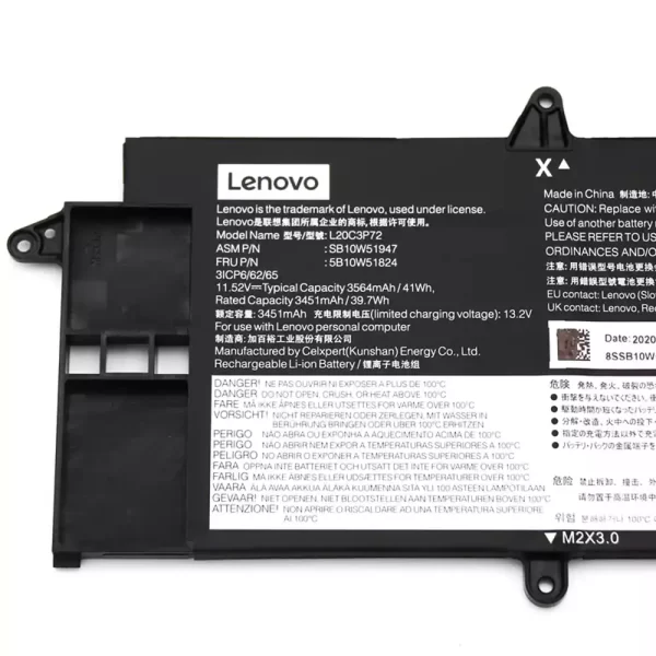 Original laptop battery for LENOVO L20C3P72 L20M3P72 L20D3P72 - Image 3