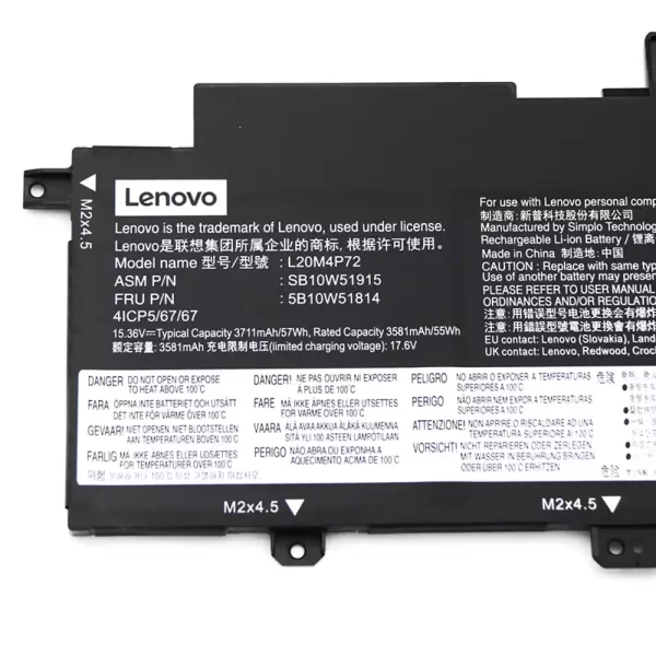 Original laptop battery for LENOVO ThinkPad T14s Gen 2 - Image 3