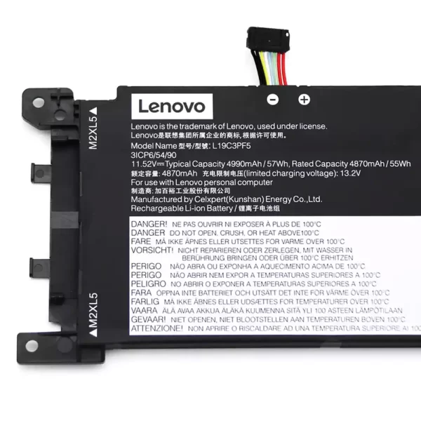 Original laptop battery for LENOVO L19C3PF5 L19C3PF4 L19M3PF5 - Image 2