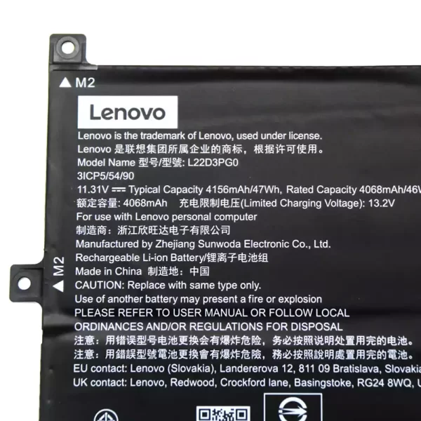 Original laptop battery for LENOVO L22D3PG0 - Image 3