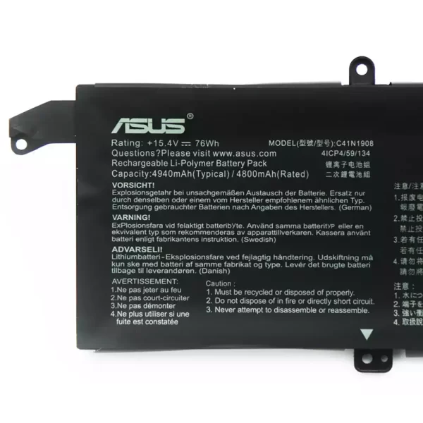 Original laptop battery for ASUS C41N1908 - Image 3