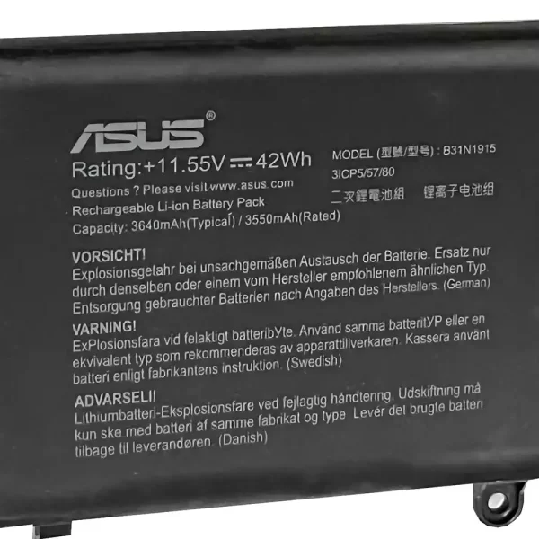 Original laptop battery for ASUS B31N1915 0B200-03760000 BR1100CKA - Image 3