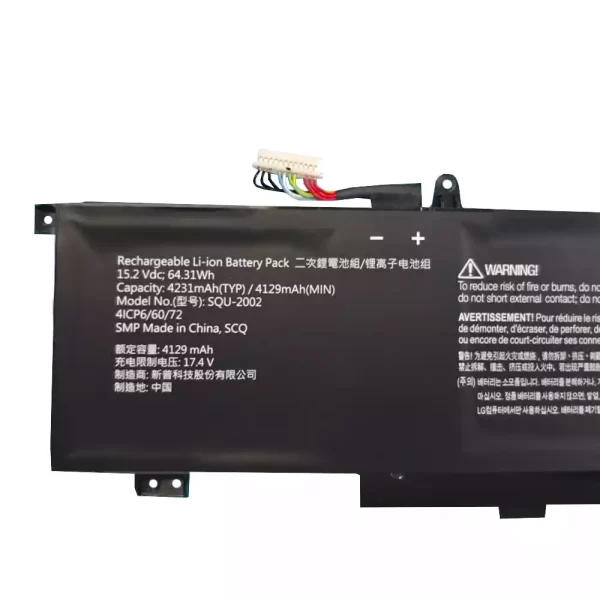 Original laptop battery for SQU-2002 916QA139H THUNDEROBOT zero 2021 - Image 2