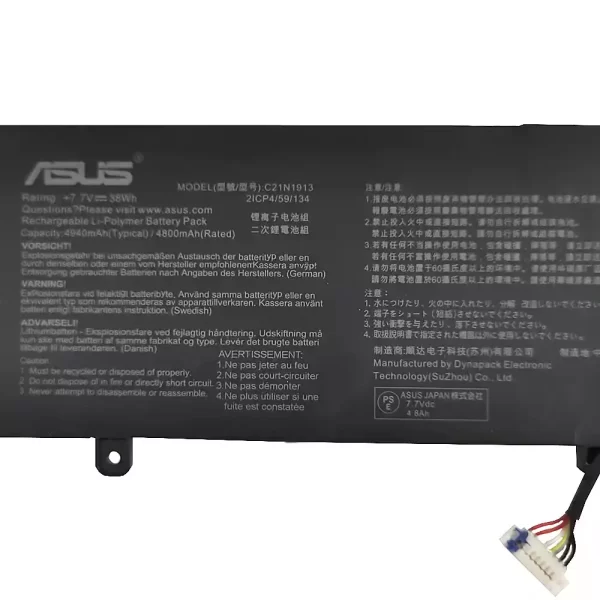 Original laptop battery for ASUS C21N1913 - Image 3