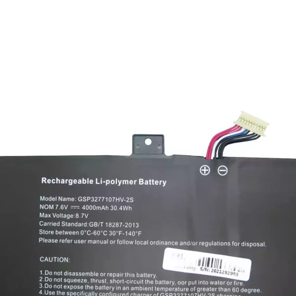 Original laptop battery for GSP3277107HV-2S - Image 2