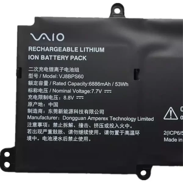 Original laptop battery for SONY VJ8BPS60,VAIO 2021 SX14 - Image 3