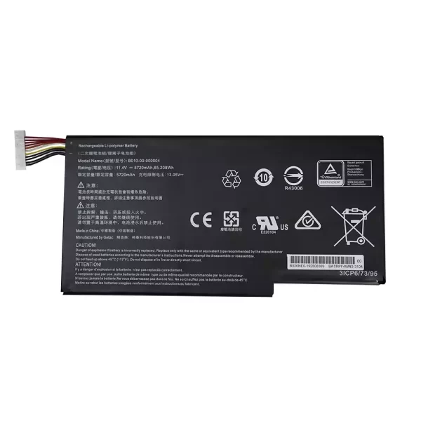 Original laptop battery for B010-00-000004,Getac Evga SC15