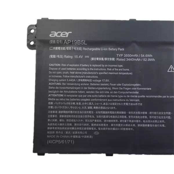 Original laptop battery for ACER AP19B5L - Image 3