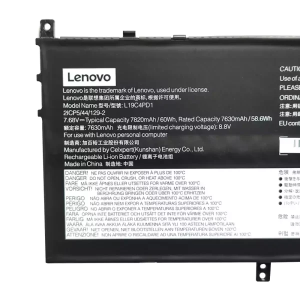 Original laptop battery for LENOVO L19C4PD1 L19M4PD1 L19L4PD1,Yoga C640-13IML - Image 3