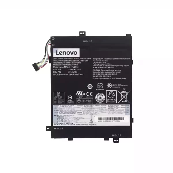 Original laptop battery for LENOVO L17M2P51 SB10K97614 01AV467