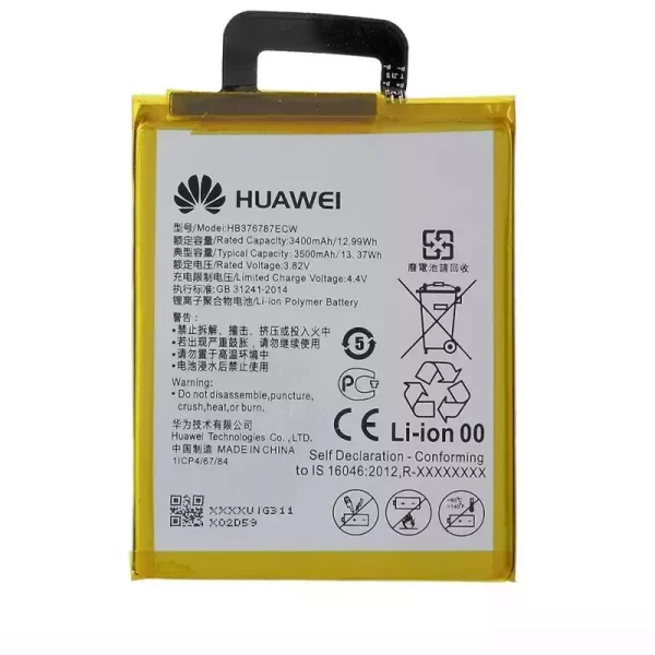 Original cell phone battery HB376787ECW for Huawei Honor V8