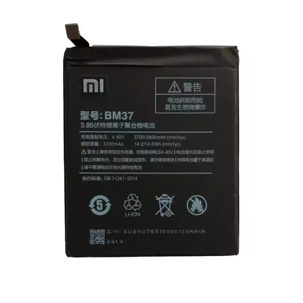 Original cell phone battery BM37 for Xiaomi Mi 5s Plus