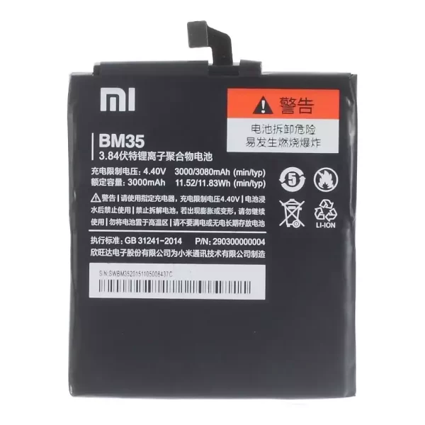 Original cell phone battery BM35 for Xiaomi Mi 4c