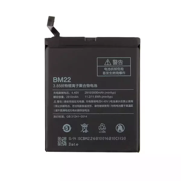 Original cell phone battery BM22 for Xiaomi Mi 5