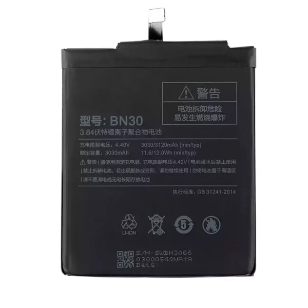 Original cell phone battery BN30 for Xiaomi Redmi 4A