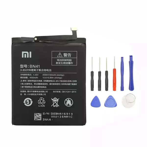 Original cell phone battery BN41 for Xiaomi Redmi Note 4 32G,Redmi Note 4X Pro