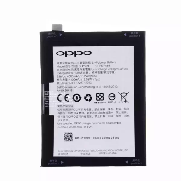 Original cell phone battery BLP599 for OPPO R7 Plus,R7S Plus