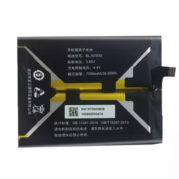 Original cell phone battery BL-N7000 for GIONEE M2017