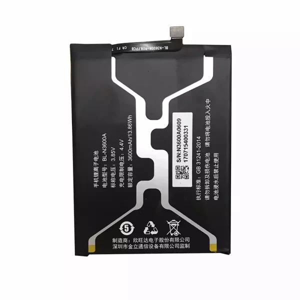 Original cell phone battery BL-N3600A for GIONEE S11S