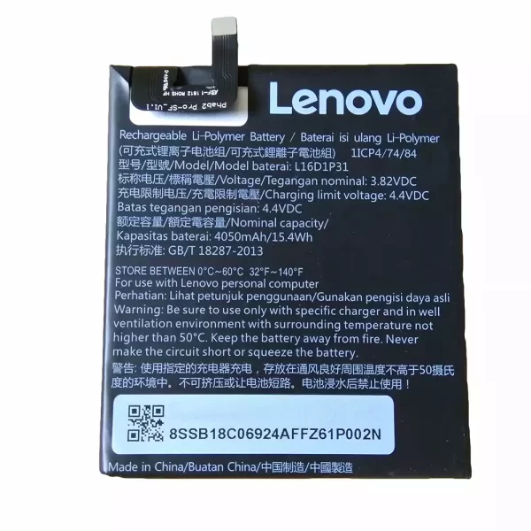 Original cell phone battery L16D1P31 for LENOVO PHAB2 PRO