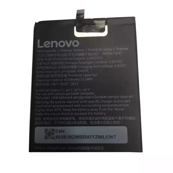 Original cell phone battery L16D1P32 for LENOVO PHAB2 PLUS