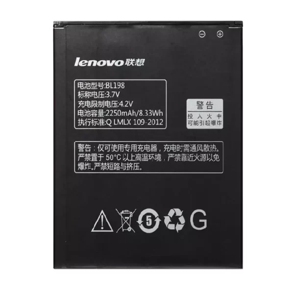 Original cell phone battery BL198 for LENOVO A850,S890,A830,K860i,S880i,A678T