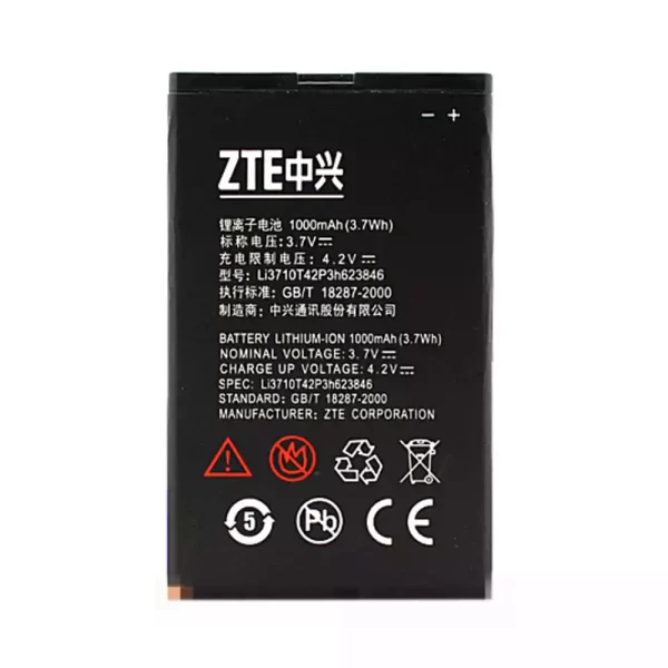 Original cell phone battery Li3710T42P3h623846 for ZTE U288