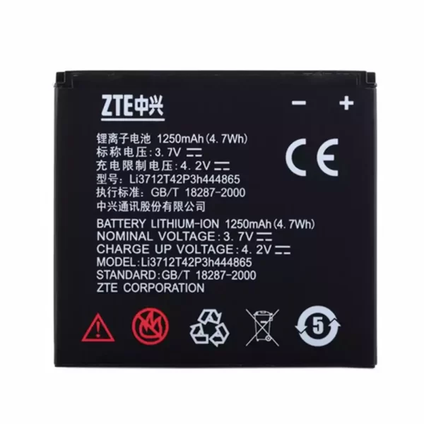 Original cell phone battery Li3712T42P3h444865 for ZTE U880,V880,N880S,V880+