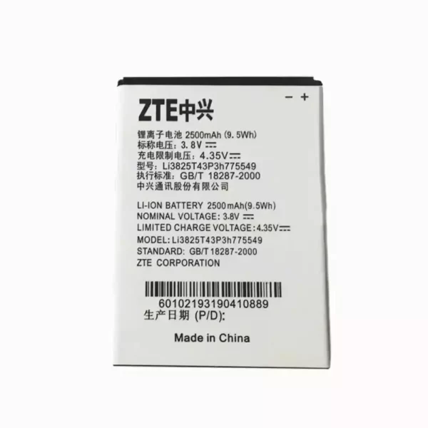 Original cell phone battery Li3825T43P3H775549 for ZTE V987,N919,V967S,N980,N919D,U935