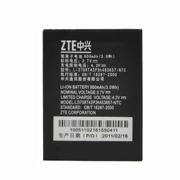 Original cell phone battery Li3708T42P3h463657 for ZTE F290,N281,Z221,Z222