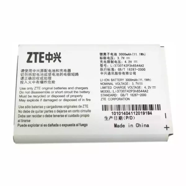 Original cell phone battery Li3730T42P3H6544A2 for ZTE MF96,MF96U,Z289L