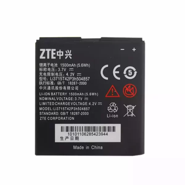 Original cell phone battery Li3715T42P3h504857 for ZTE N799D,V768,V788D,U880S,U830,U810,U812,N788,V6700,Z992