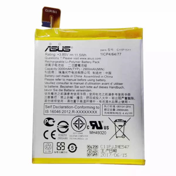 Original cell phone battery C11P1511 for ASUS ZenFone 3